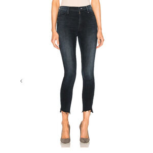 Mother Womens Size 25 The Stunner Zip Ankle Step Fray All I want Denim Jeans